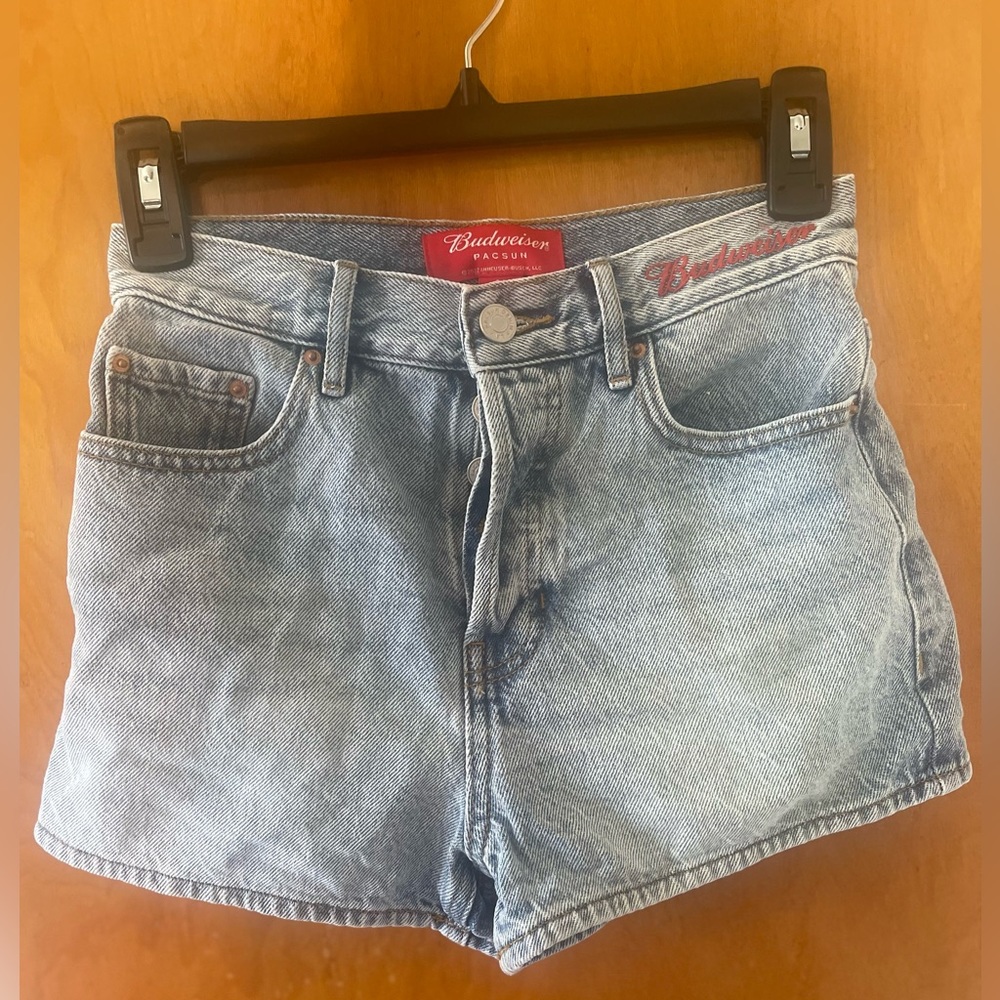 Size 24 PacSun Budweiser edition shorts.